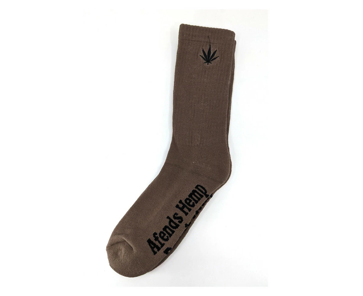 Afends Happy Hemp Socks Mens in Sand