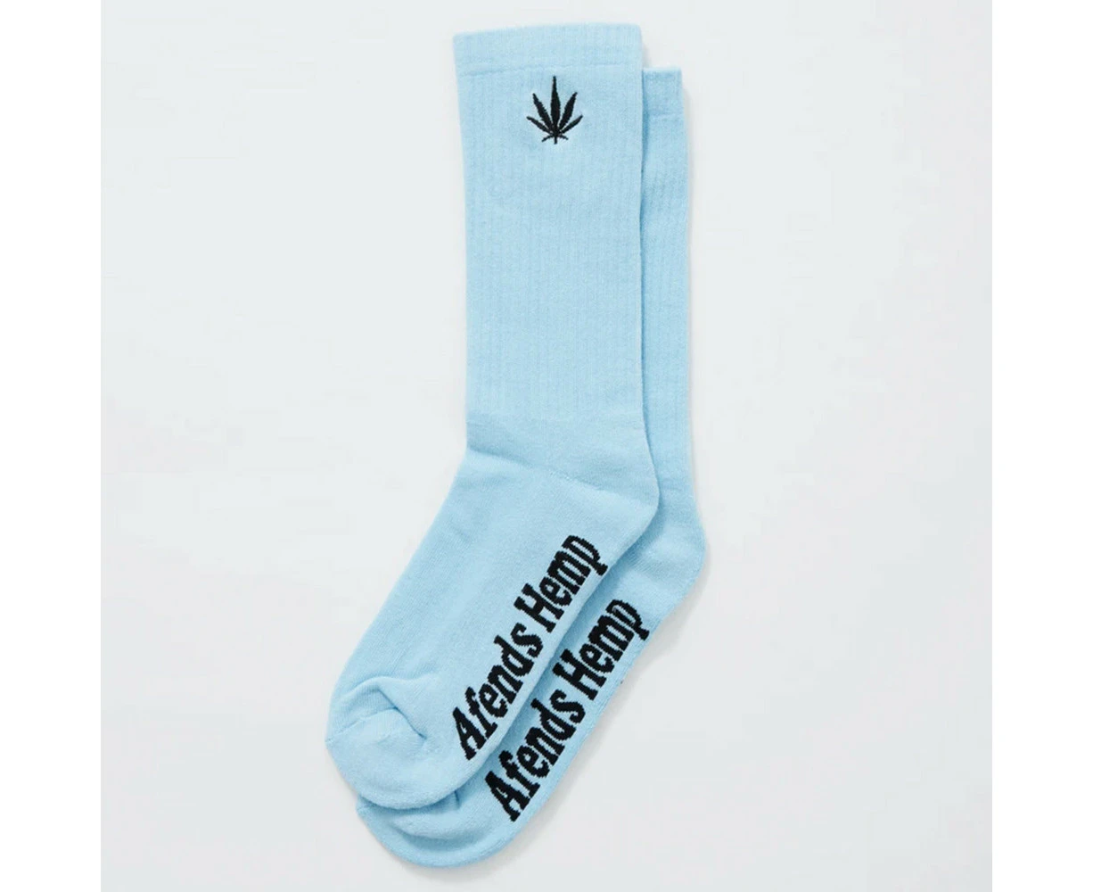 Afends Happy Hemp Sock in Sky Blue