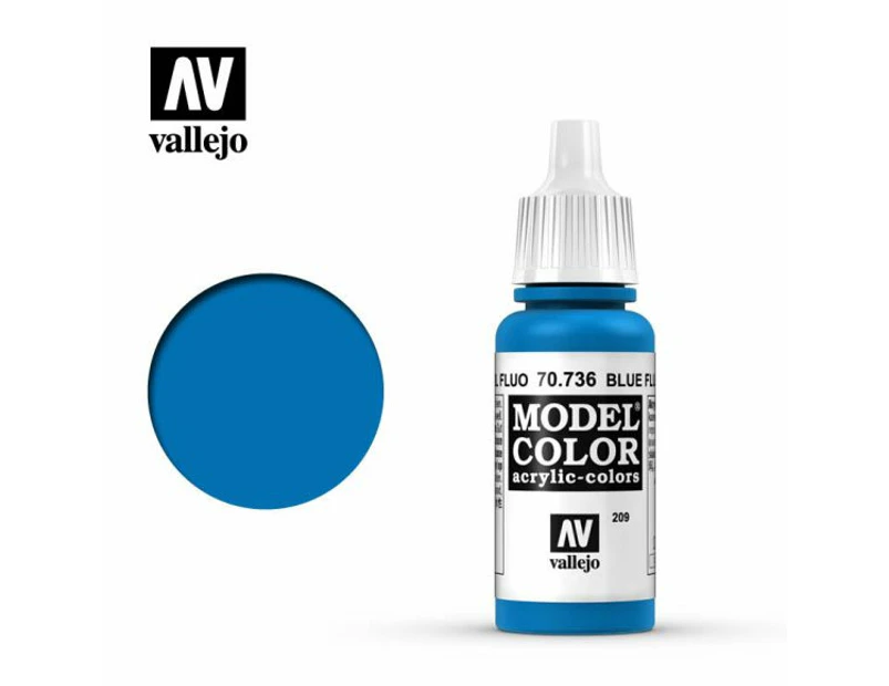 Vallejo Model Colour Fluorescent Blue 17 Ml