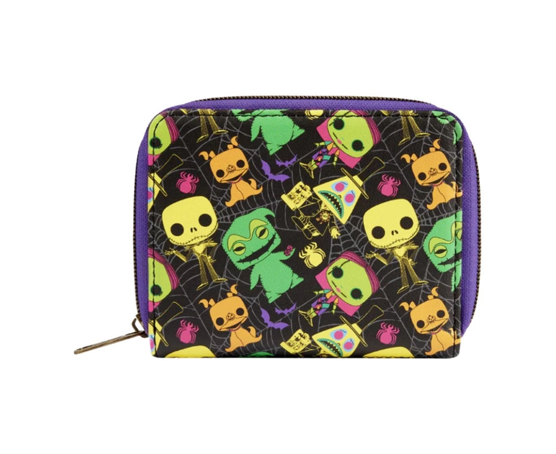 The Nightmare Before Christmas - Blacklight Zip Around Wallet