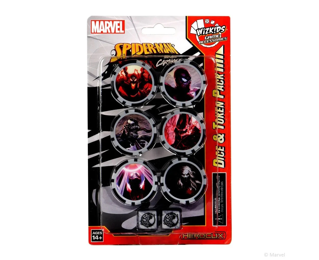 Marvel HeroClix: Spider-Man and Venom Absolute Carnage Dice and Token Pack