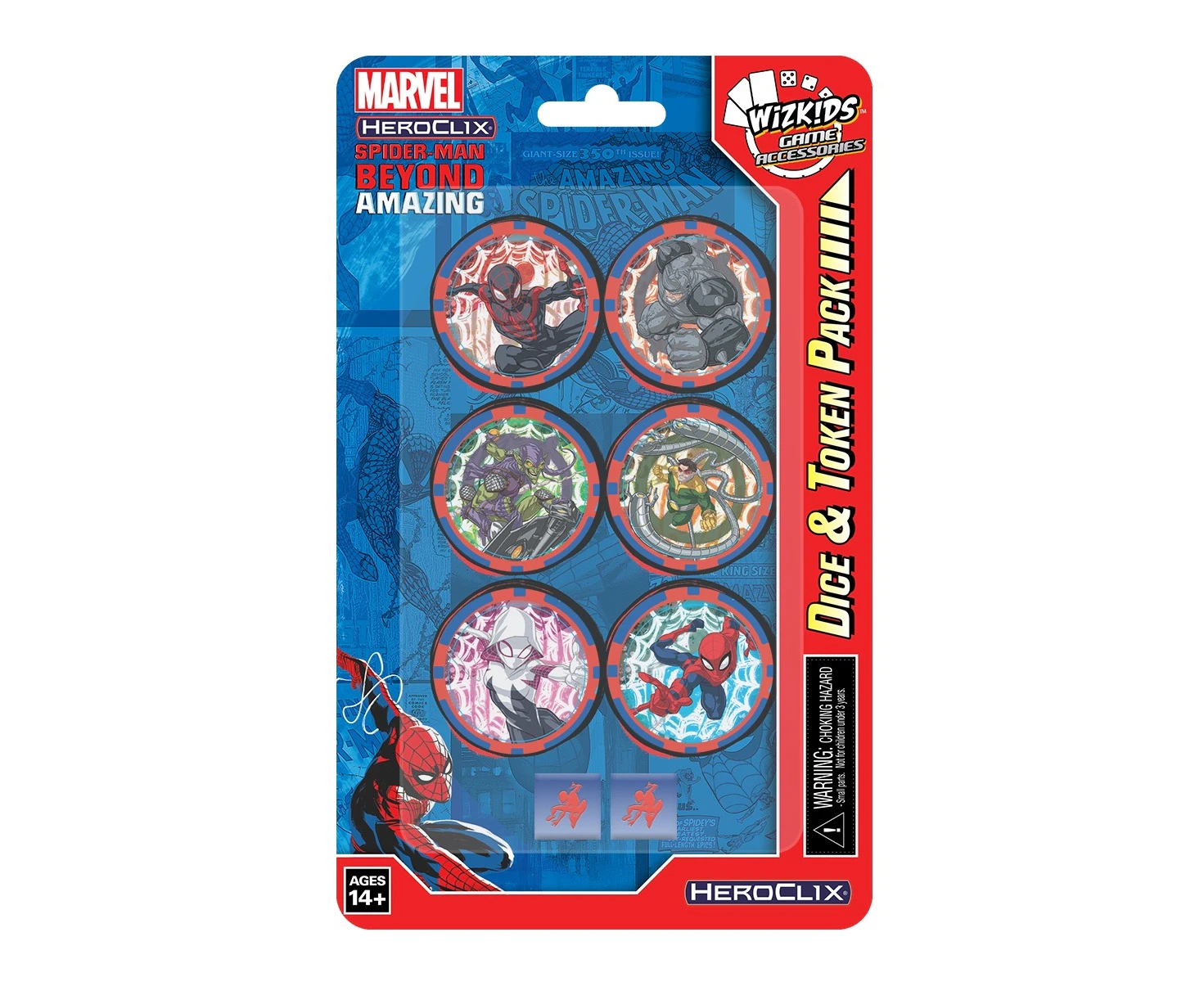 Heroclix Marvel Spider-Man Beyond Amazing Dice & Token Pack