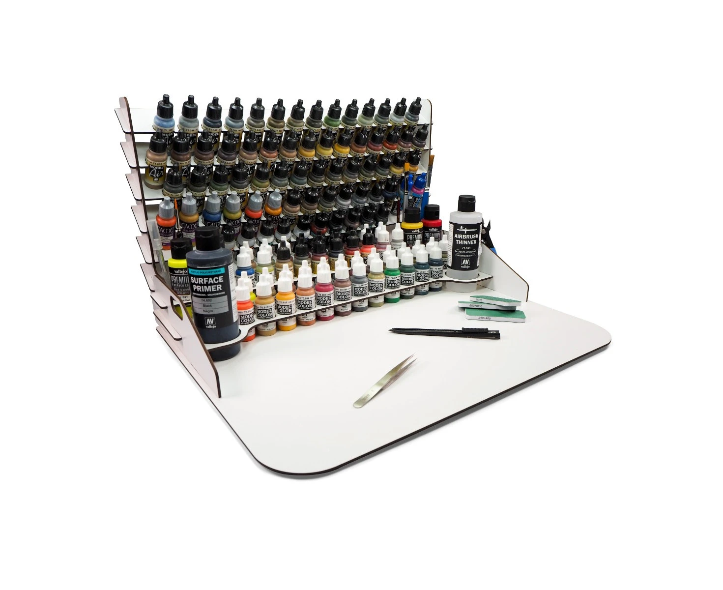 Vallejo Paint Display and Work Station with Vertical Storage 50 x 37 cm