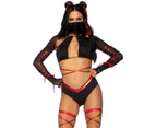 Lethal Ninja Womens Sexy Fancy Dress Costume Womens