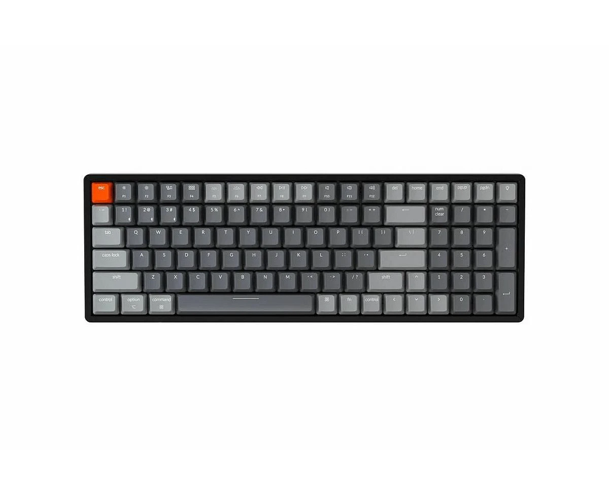 Keychron K4 96% Wireless Mechanical Keyboard - RGB Backlight Hot-Swappable Gateron G Pro Red Switches - 100 Key - Aluminum Frame [K4-J1]