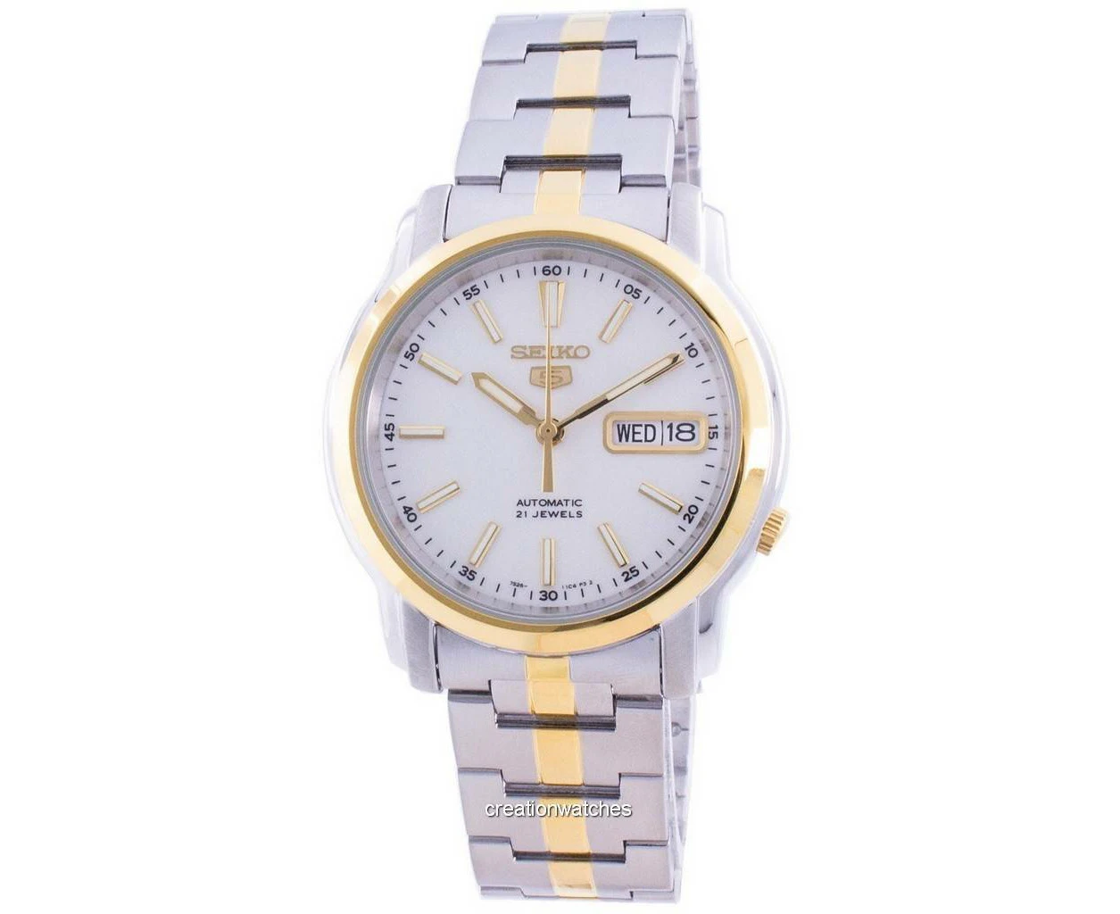 Seiko 5 Automatic White Dial SNKL84K1 Men's Watch