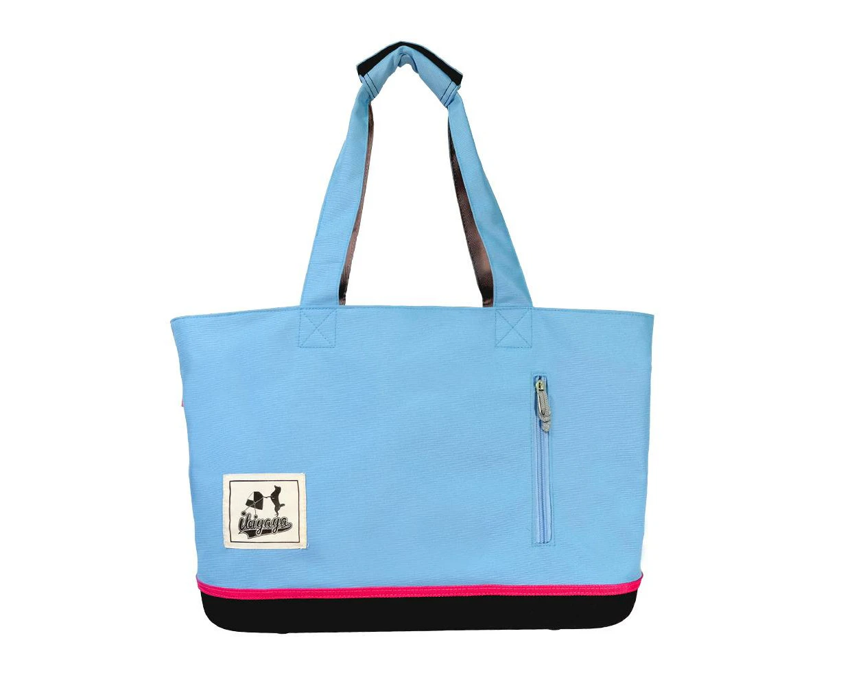 Ibiyaya Canvas Pet Carrier Tote for Pets up to 7kg - Sky Blue