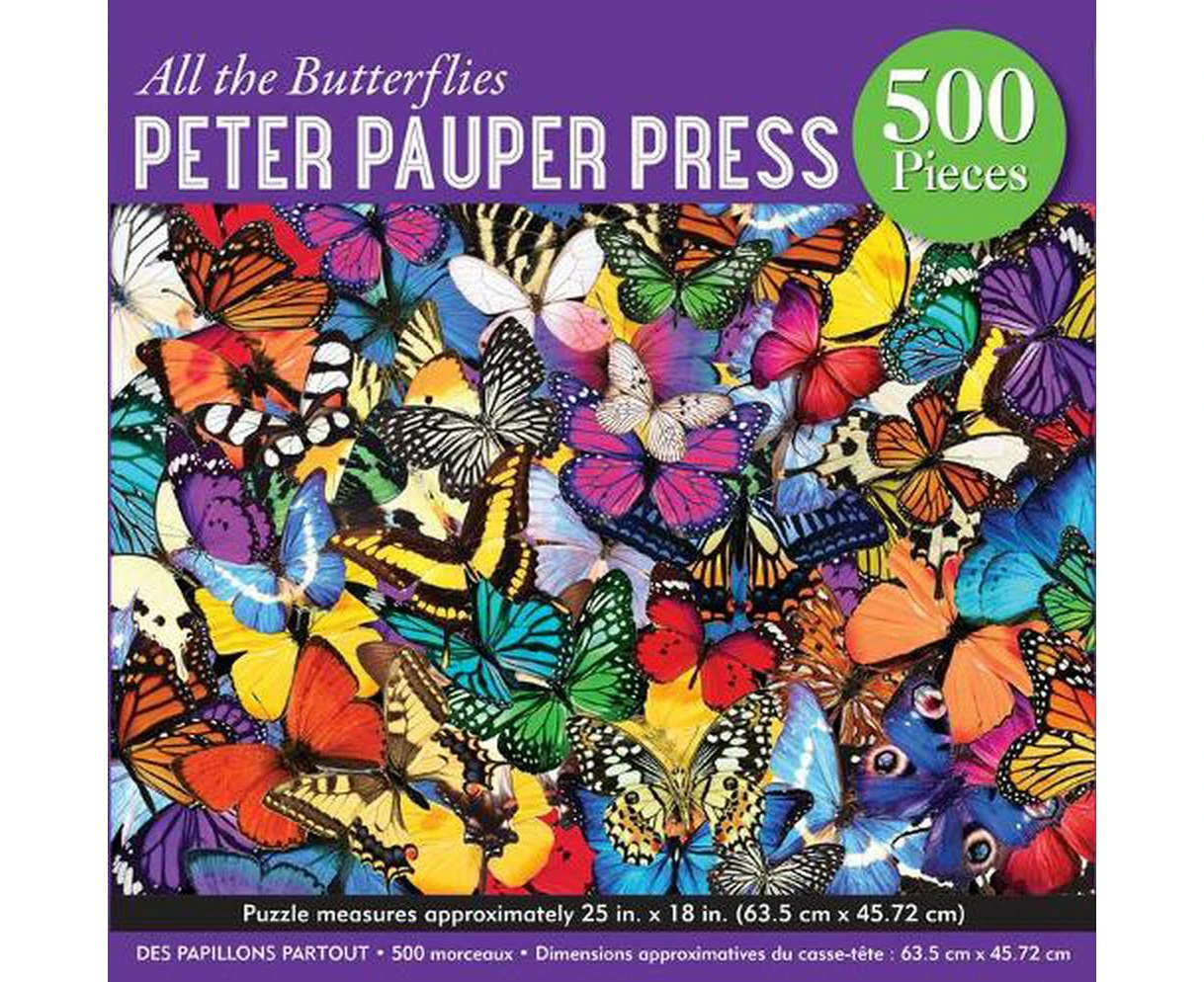 All the Butterflies 500 Piece Jigsaw Puzzle