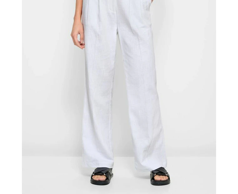 Straight Pleat Front Pants - Lily Loves