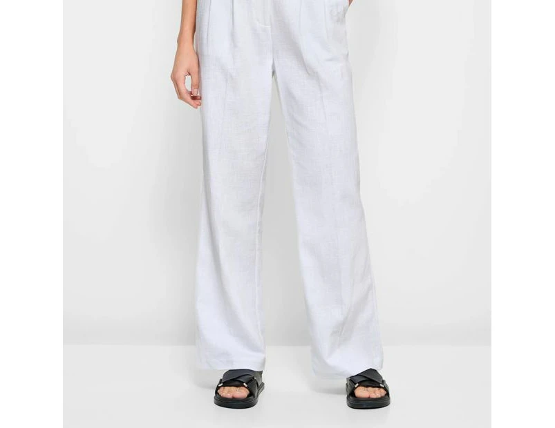 Straight Pleat Front Pants - Lily Loves