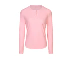 Beanjoy Women's stretch long sleeve running yoga wear Pink