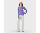 Beanjoy Women's sports slim breathable yoga long sleeve Cinerous