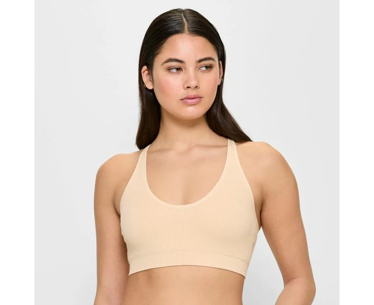 Ribbed Strappy Back Crop Top - Lily Loves