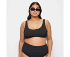 Target Crinkle Scoop Swim Bikini Top