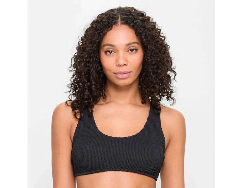 Target Crinkle Scoop Swim Bikini Top