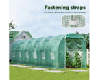 Lambu Greenhouse Walk-In Green House Shed Storage Hoop Tunnel Polytunnel PE 6M