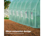 Lambu Greenhouse Walk-In Green House Shed Storage Hoop Tunnel Polytunnel PE 6M