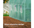 Lambu Greenhouse Walk-In Green House Shed Storage Hoop Tunnel Polytunnel PE 3M