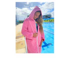 Pink Salt Microfiber Hooded Towel