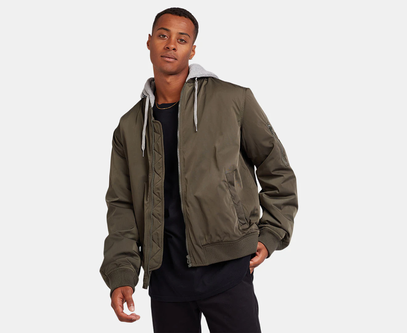 St. Goliath Men's Flint Bomber Jacket - Khaki