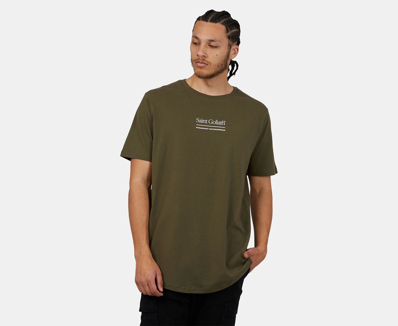 St. Goliath Men's Razorback Tee / T-Shirt / Tshirt - Khaki