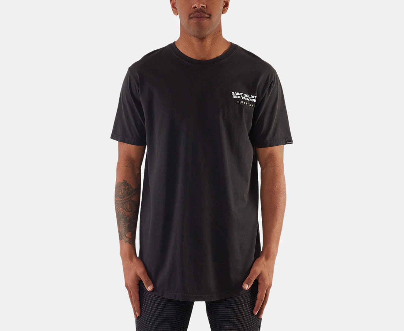 St. Goliath Men's Vision Tee / T-Shirt / Tshirt - Washed Black