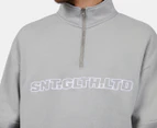 St. Goliath Men's Bayside 1/4 Zip Jumper - Grey