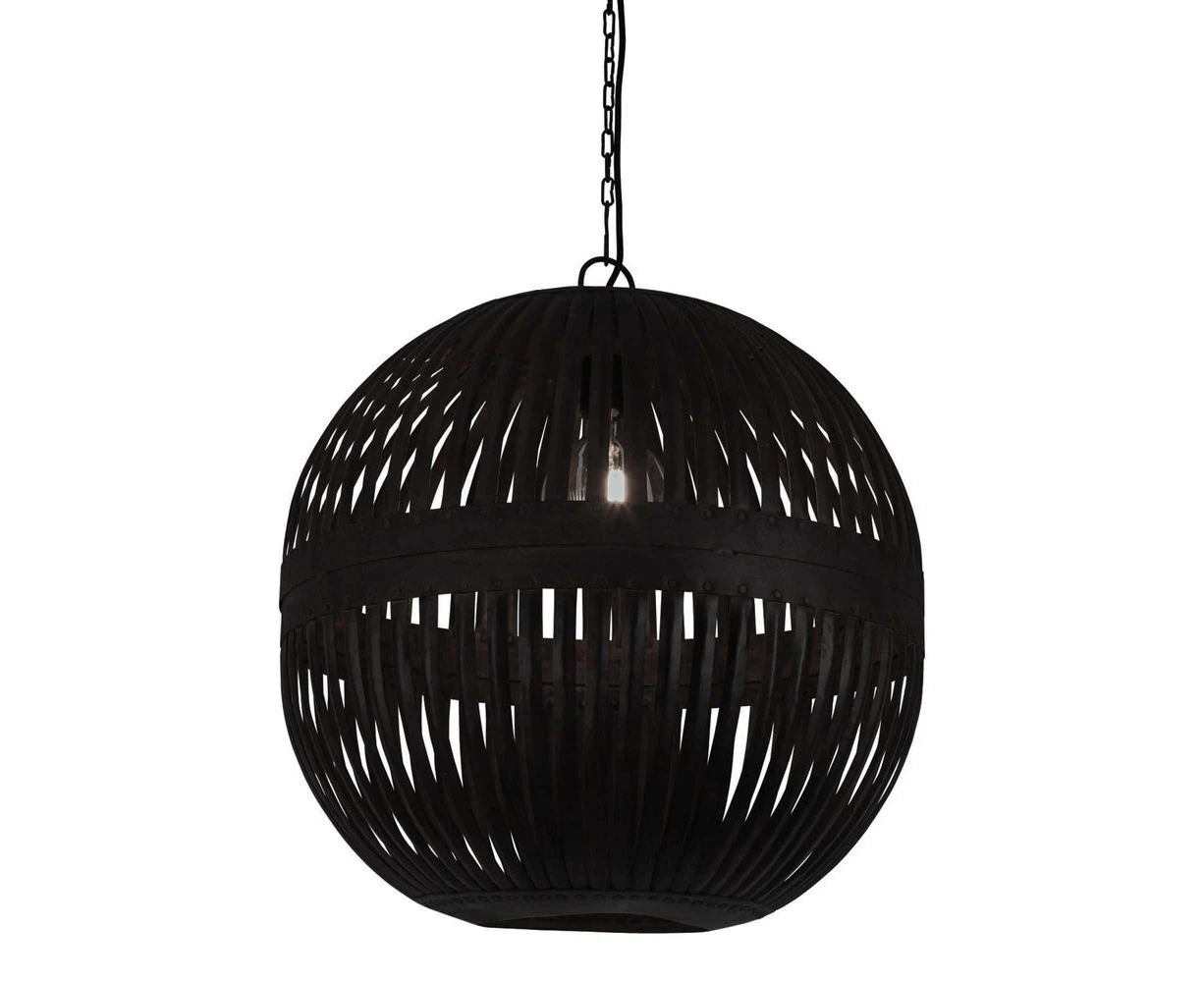 Belle Esch Ball Metal Ceiling Pendant Light 60cm Hanging Lamp Home Decor Black