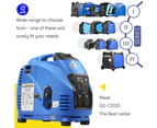 GENTRAX GT3500 Inverter Generator 3500W Max 100% Pure Sine Wave Petrol Portable for Camping RV Silent Quiet Power Petrol Recoil Starter Gasoline Engine