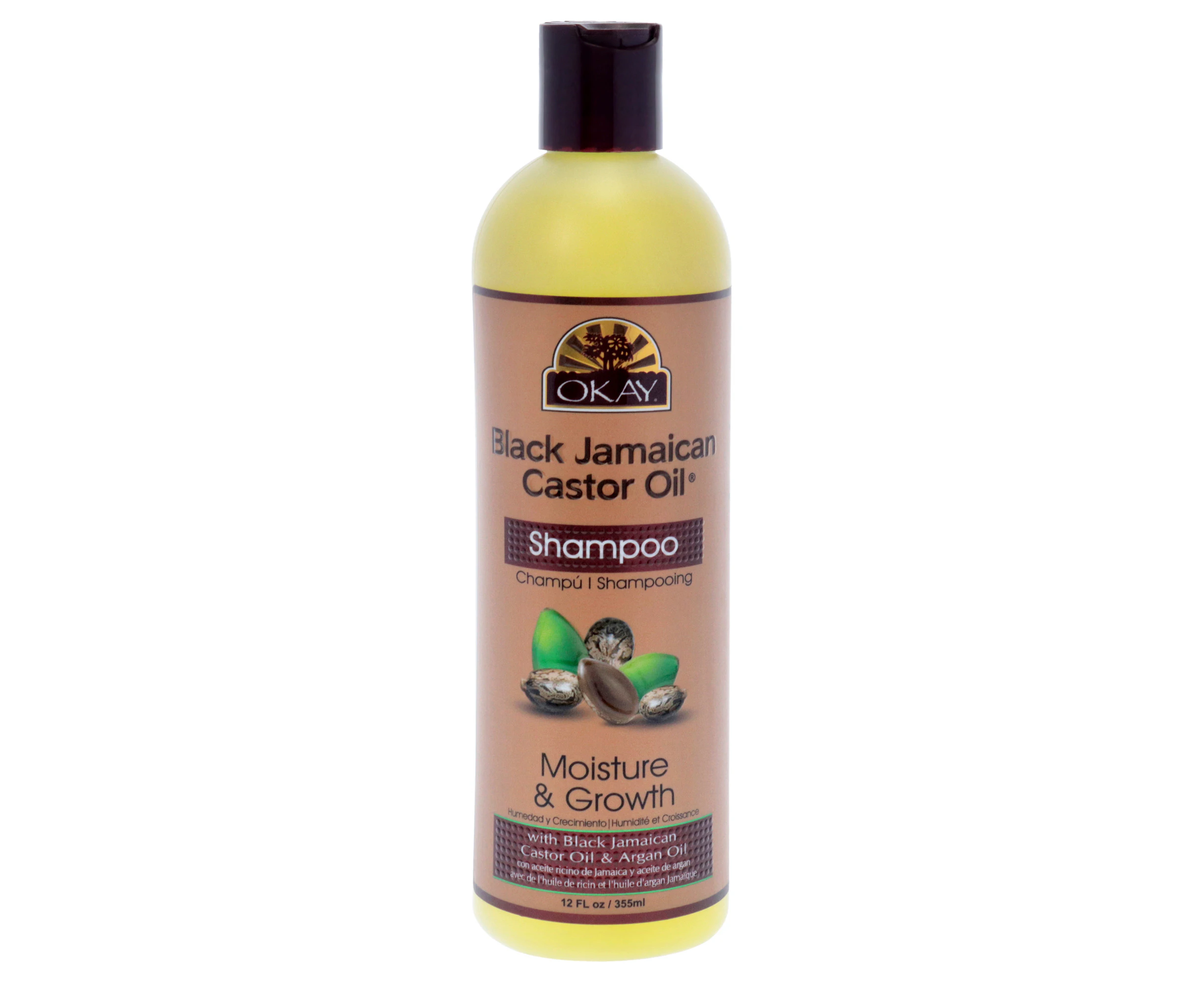 Black Jamaican Castor Oil Shampoo by Okay for Unisex - 12 oz Shampoo