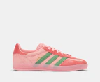 Adidas Women's Gazelle Indoor Sneakers - Semi Pink Spark/Preloved Green/Preloved Scarlet