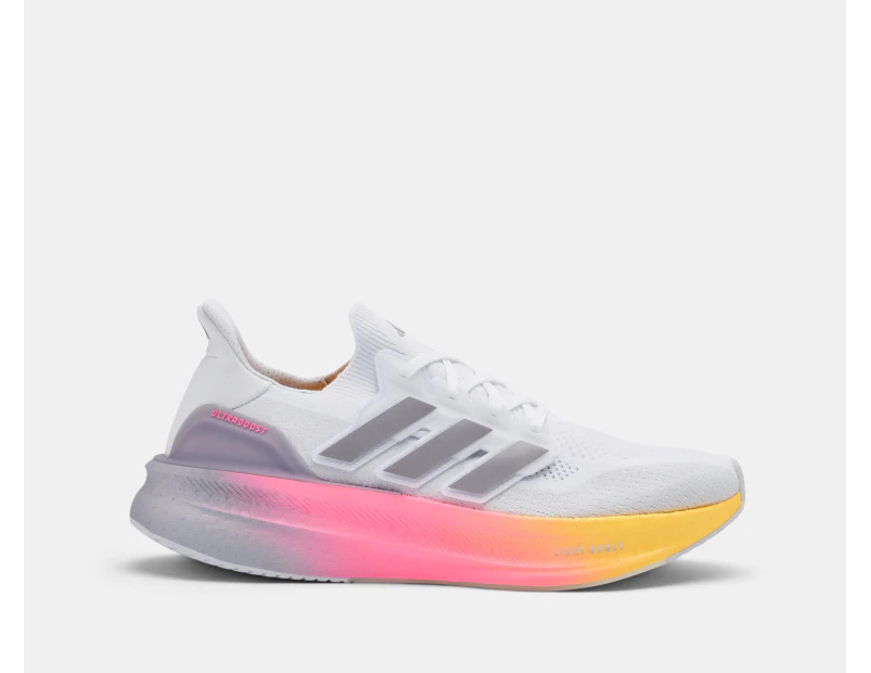 Adidas Men's Ultraboost 5 Runners - White/Glory Grey/Lucid Pink