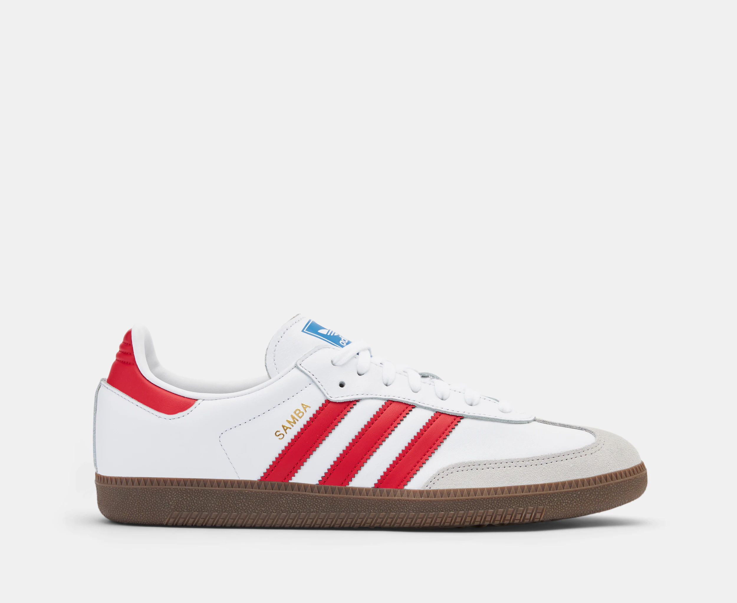 Adidas Unisex Samba OG Sneakers - Cloud White/Better Scarlet