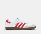 Adidas Unisex Samba OG Sneakers - Cloud White/Better Scarlet