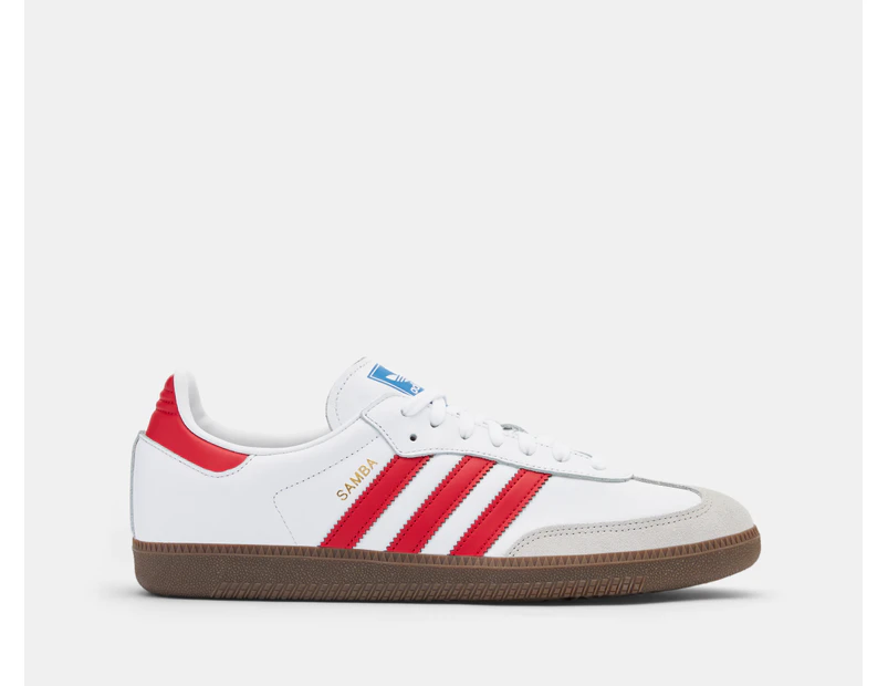 Adidas Unisex Samba OG Sneakers - Cloud White/Better Scarlet