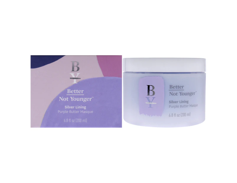 Silver Lining Purple Butter Masque by Better Not Younger for Unisex - 6.8 oz Masque