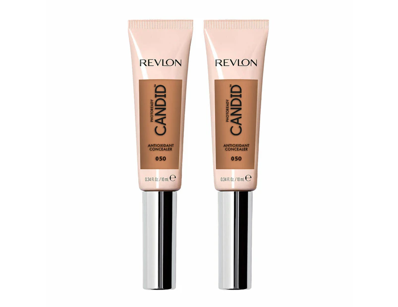 Revlon Photoready Candid Antioxidant Concealer 10ml 050 Medium Deep 2 Pack