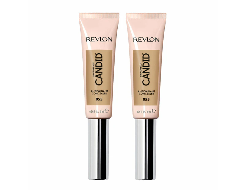 Revlon Photoready Candid Antioxidant Concealer 10ml 055 Chestnut 2 Pack