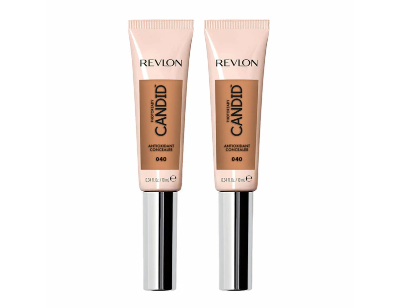 Revlon Photoready Candid Antioxidant Concealer 10ml 040 Medium 2 Pack