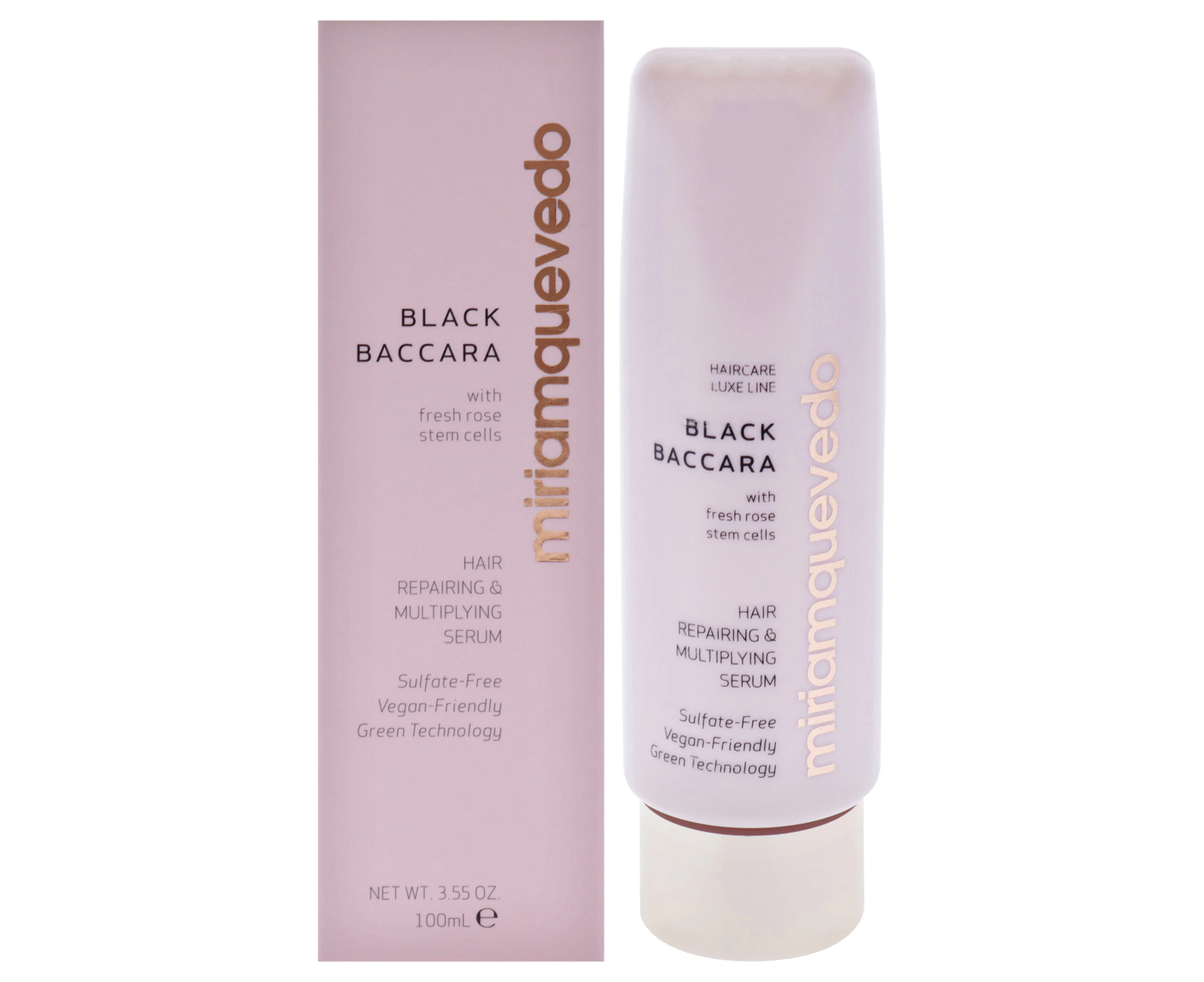 Black Baccara Hair Repairing and Multiplying Serum by Miriam Quevedo for Unisex - 3.55 oz Serum