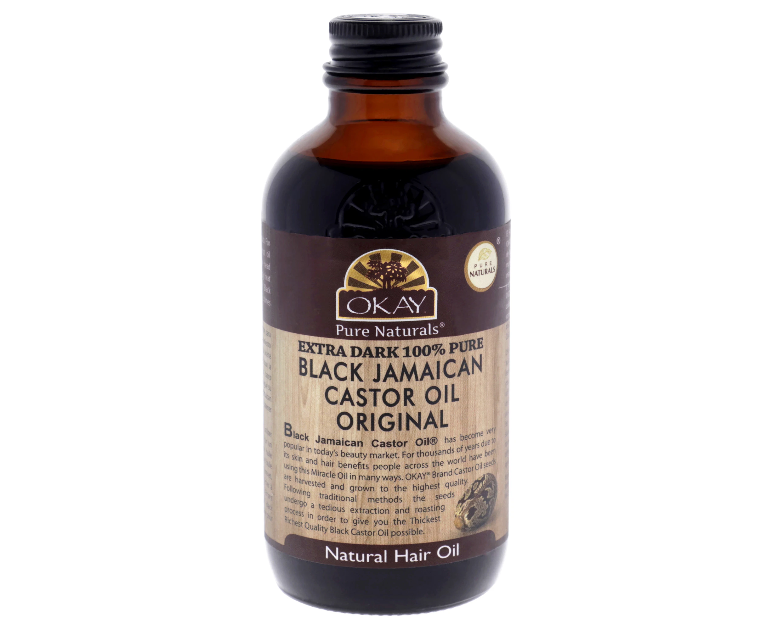 Extra Dark Black Jamaican Castor Oil by Okay for Unisex - 4 oz Oil