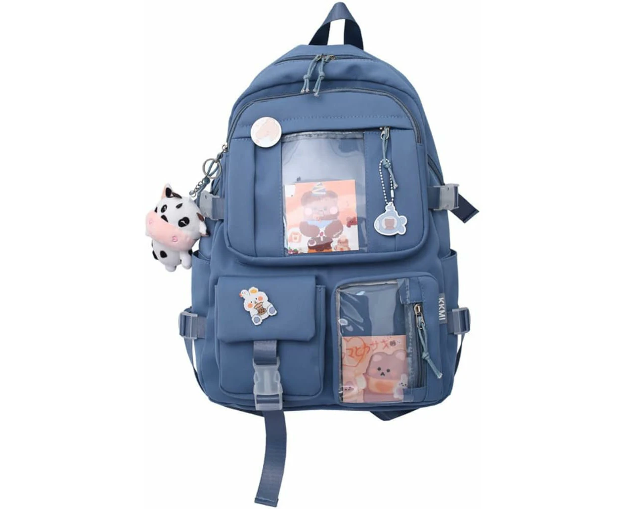 Kawaii Backpack with Pins Kawaii School Backpack Cute Aesthetic Backpack Cute Kawaii Backpack for School