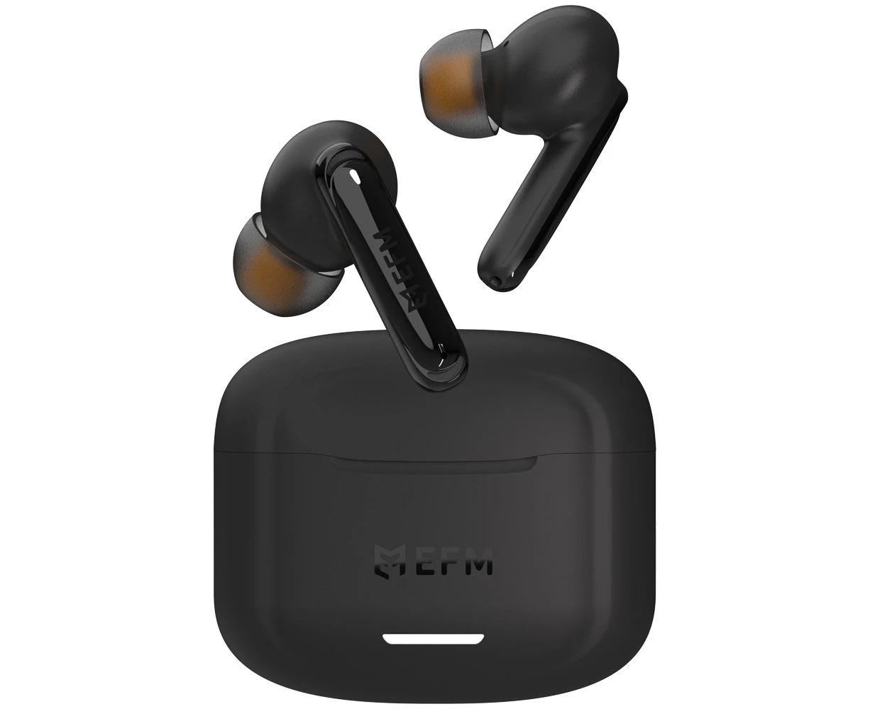 EFM New Orleans TWS In-Ear Wireless Earbuds/Earphones w/ Noise Cancelling Black