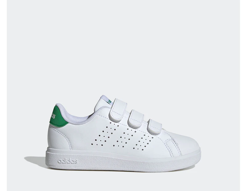 Adidas Kids' Advantage Base 2.0 Sneakers - White/Green