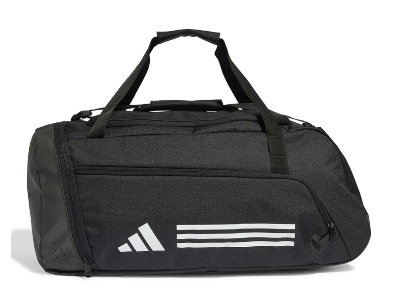 Adidas Essentials 3-Stripes Medium Duffle Bag - Black/White