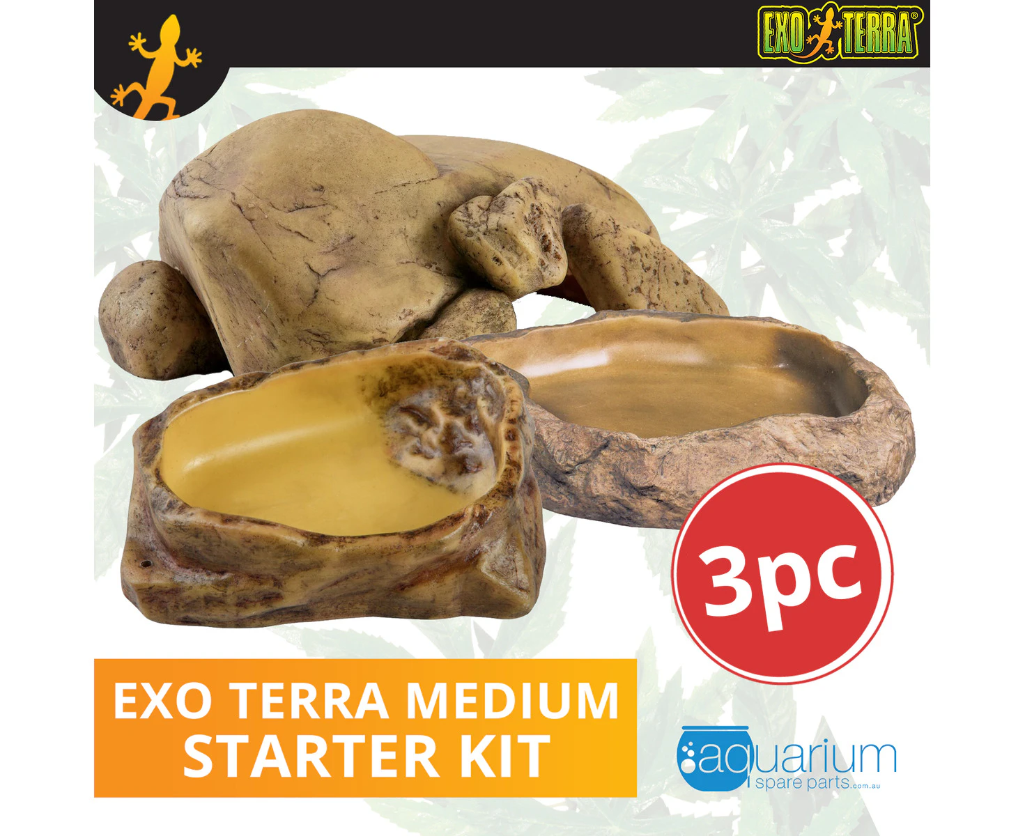 Exo Terra Medium Starter Kit (3pc)