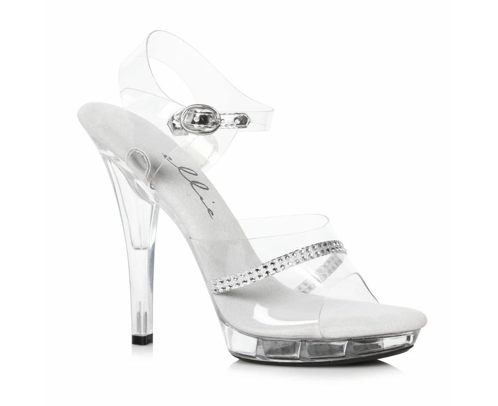 Clear Rhinestone Sandal 5in