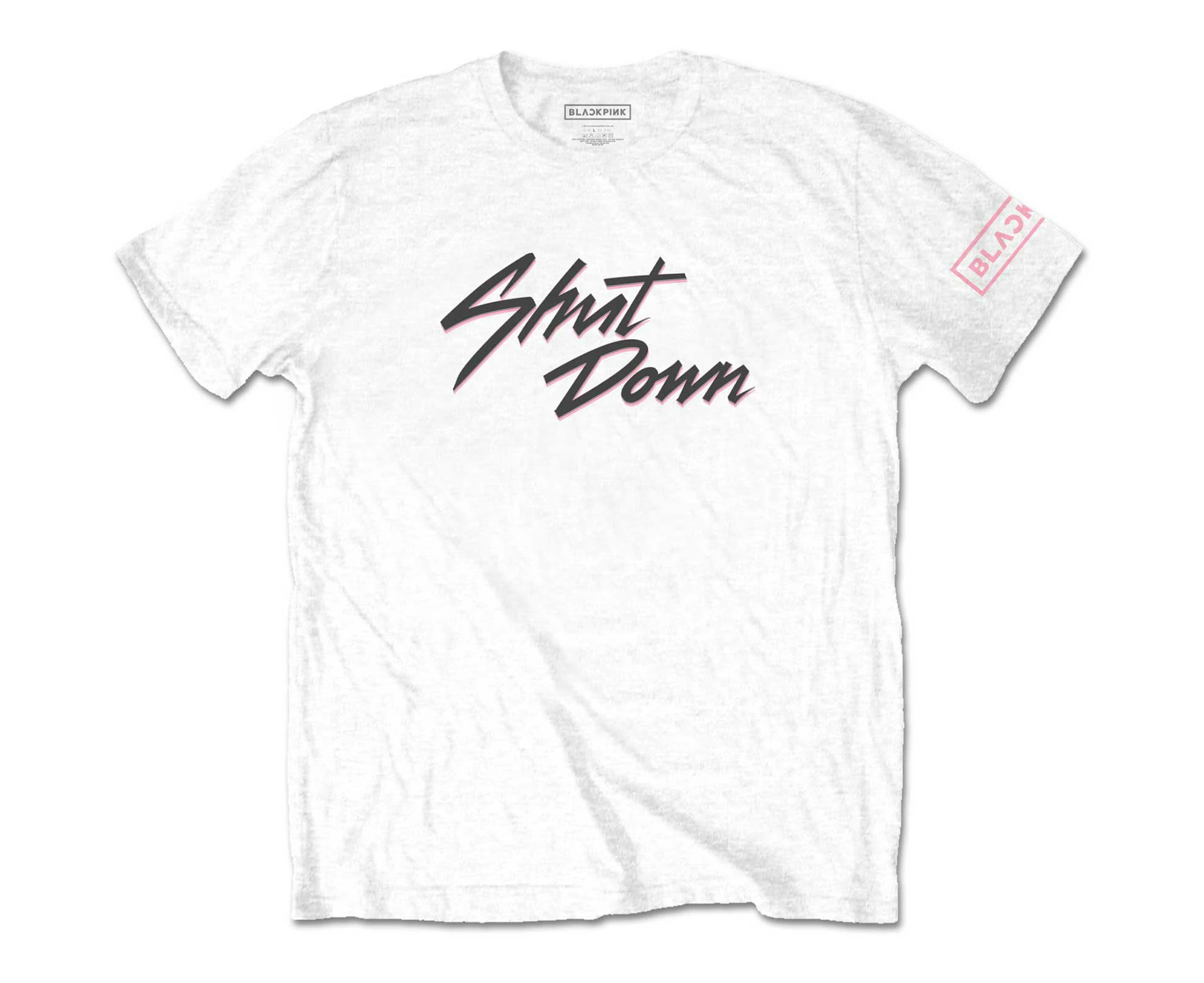 BlackPink | Official Band T-Shirt | Shut Down (Sleeve Print)