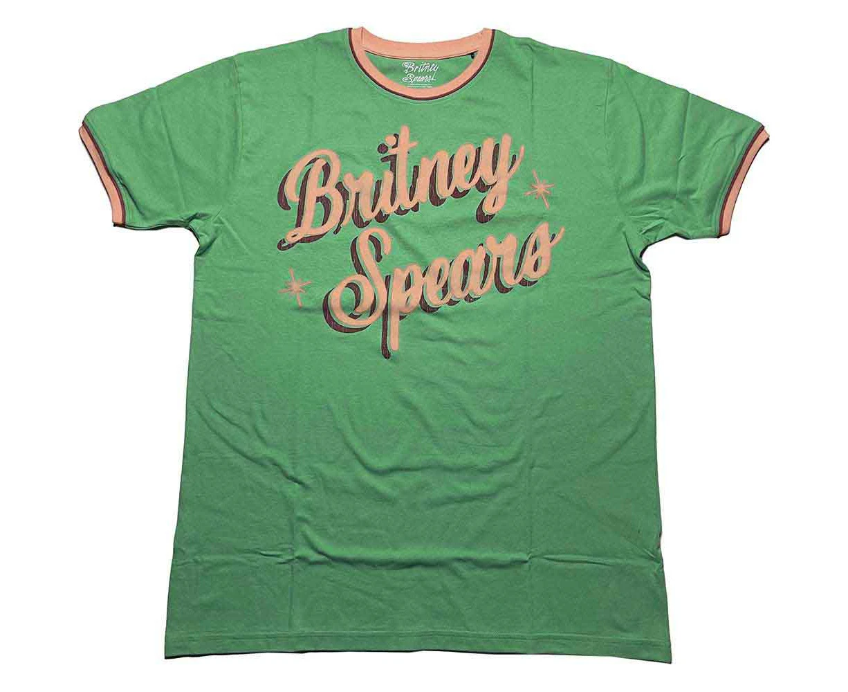 Britney Spears Unisex Ringer T-Shirt: Retro Text