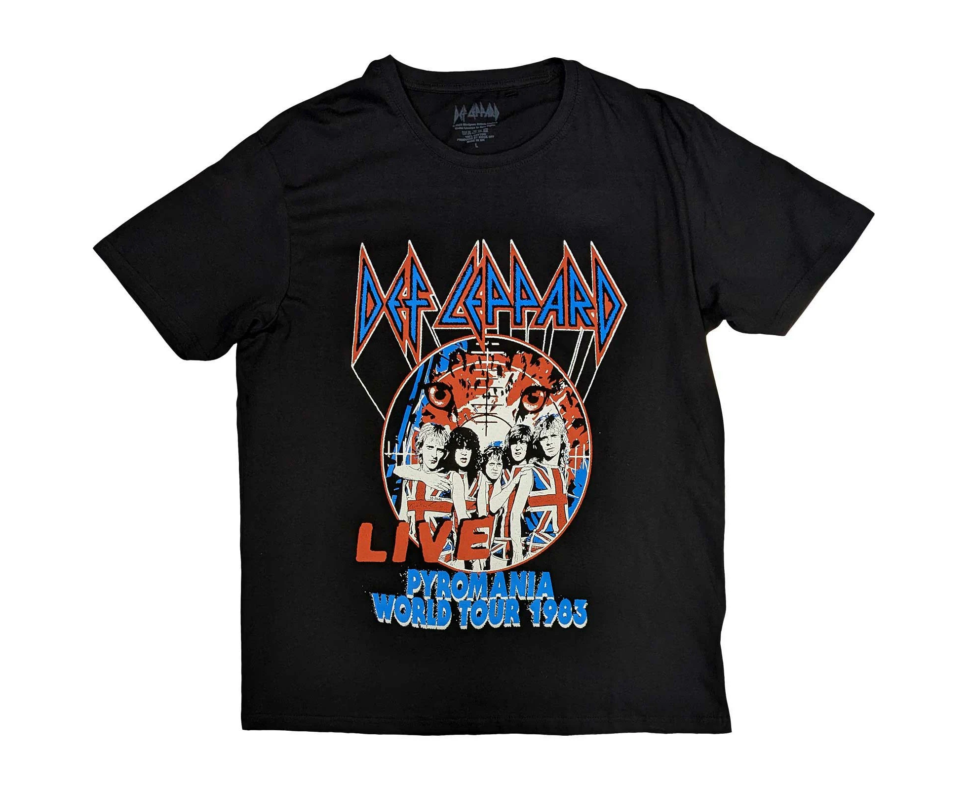 Def Leppard | Official Band T-Shirt| Pyro World Tour